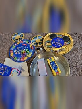 The Wonderful World of Disney Trivia Game New 1997 Mattel Film Tin Vintage